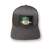 Gray/Black Snapback trucker hat